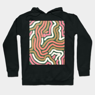 Line art, Abstract pattern, Retro abstract art Hoodie